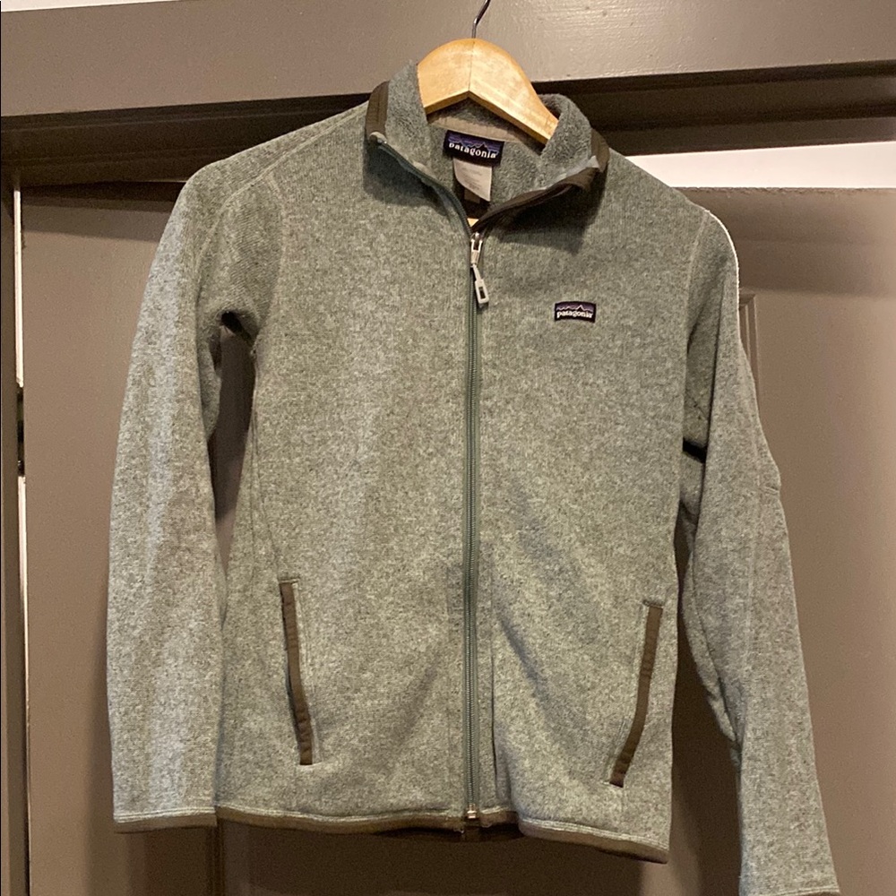 Patagonia Green Full-Zip Fleece Jacket Womens sz XS